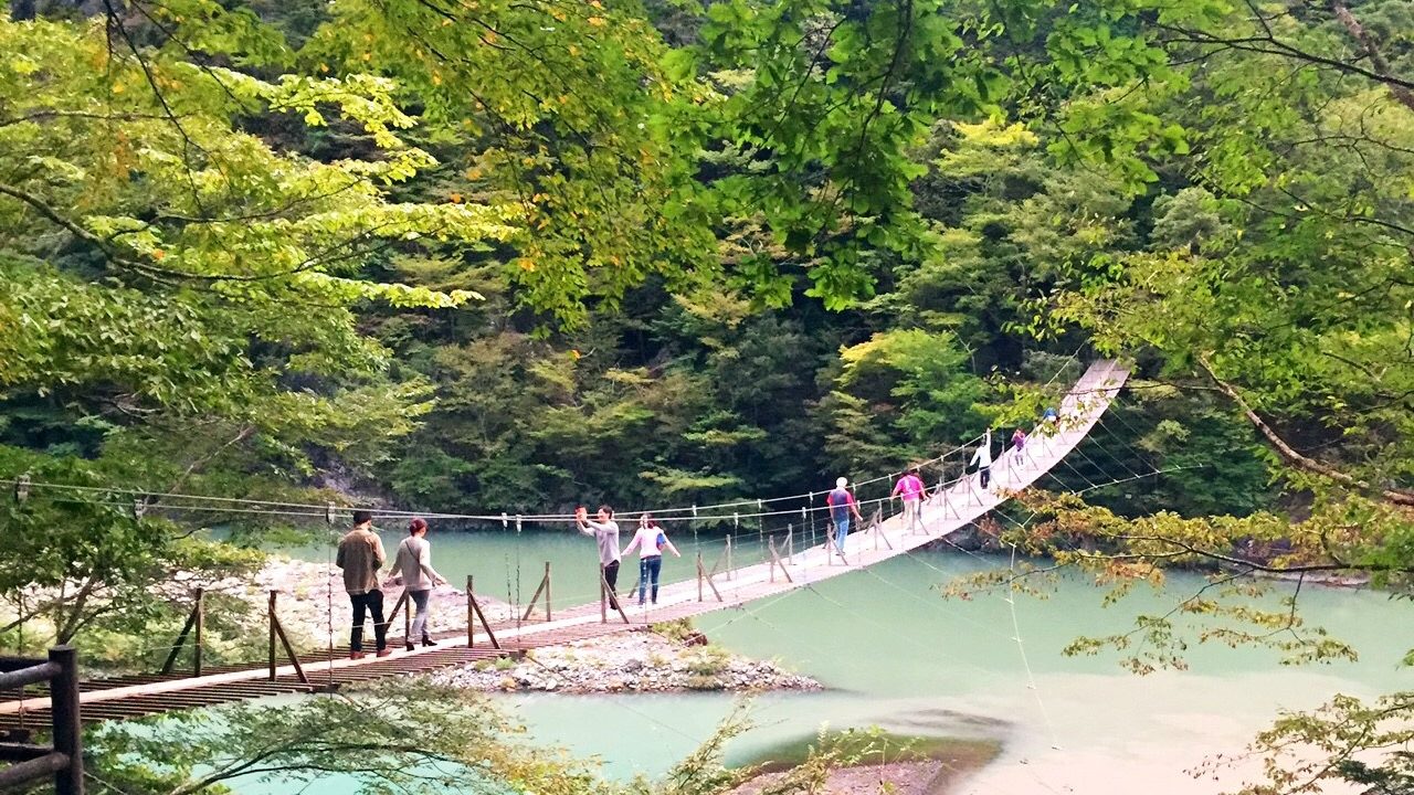 静岡県 寸又峡 夢の吊り橋の雨の日の様子は 駐車場は無料 ゆいごこち